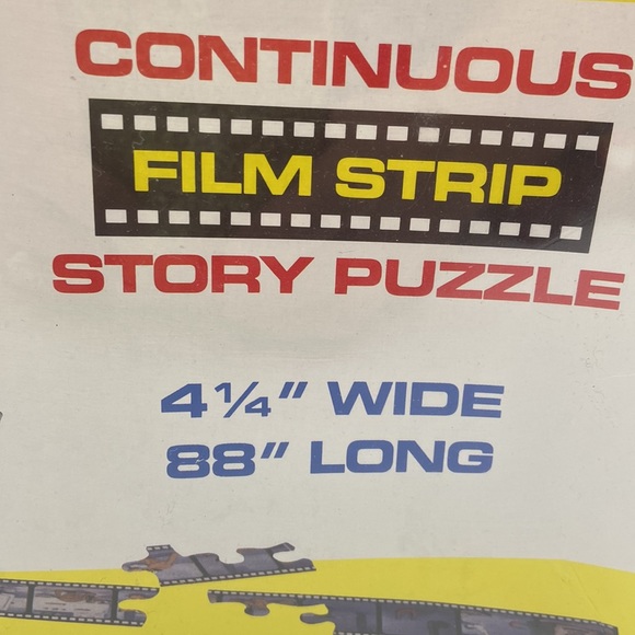 Disney Vintage Film Strip Jigsaw Puzzle 4 1/4” x 88” (48 pc) Ages 4-7 - Picture 2 of 8